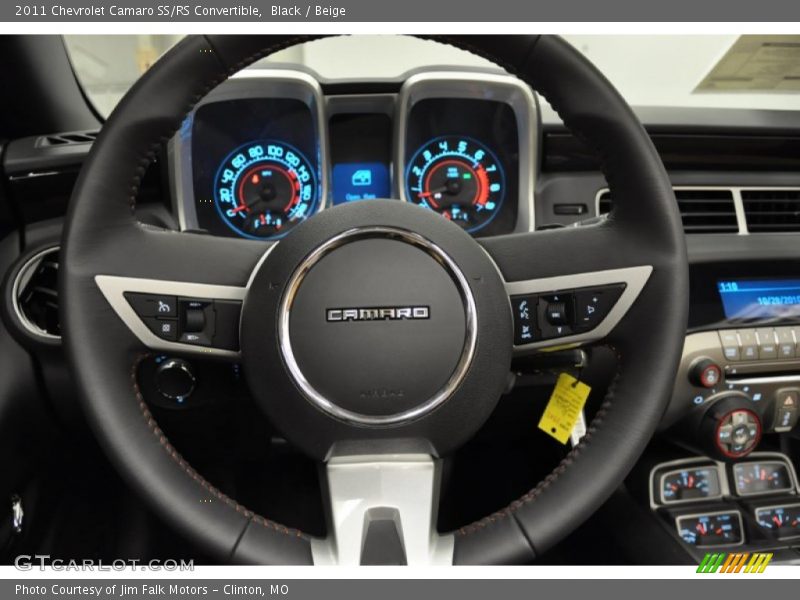 Black / Beige 2011 Chevrolet Camaro SS/RS Convertible