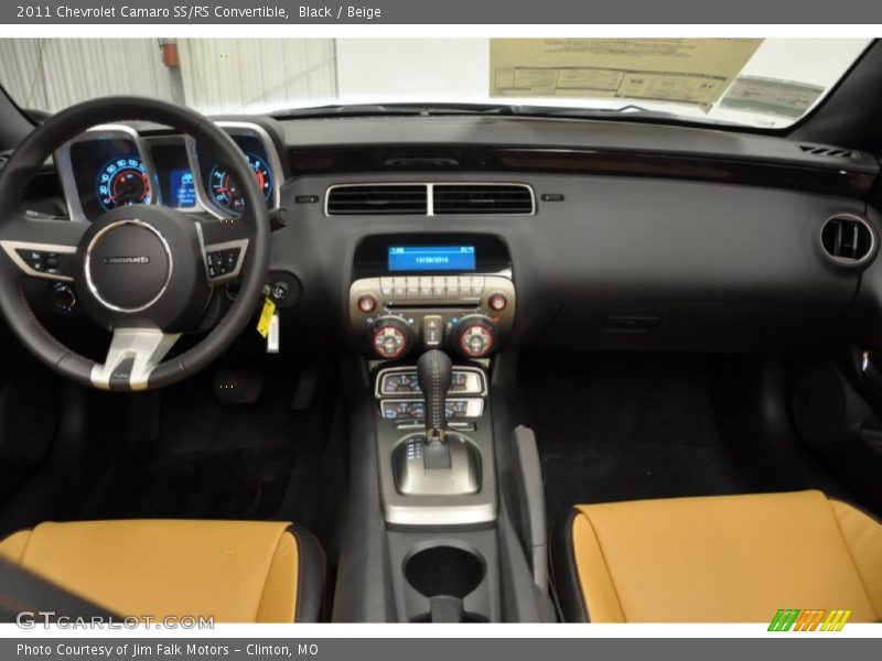 Black / Beige 2011 Chevrolet Camaro SS/RS Convertible