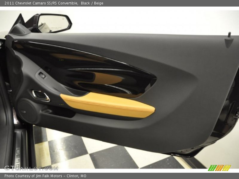 Black / Beige 2011 Chevrolet Camaro SS/RS Convertible
