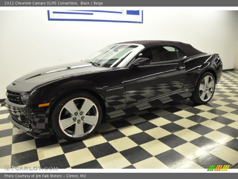 Black / Beige 2011 Chevrolet Camaro SS/RS Convertible