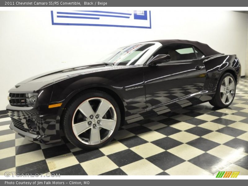 Black / Beige 2011 Chevrolet Camaro SS/RS Convertible