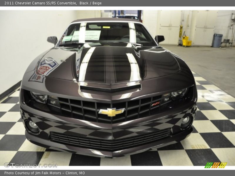 Black / Beige 2011 Chevrolet Camaro SS/RS Convertible