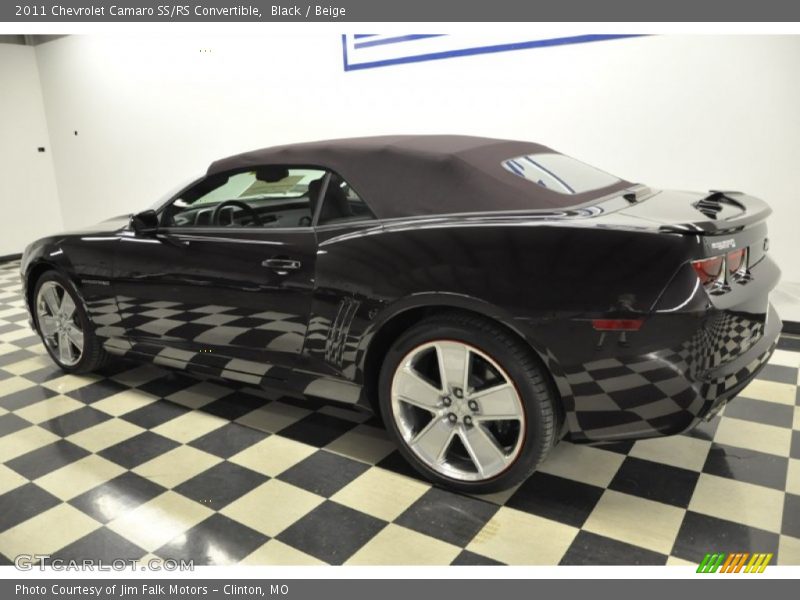 Black / Beige 2011 Chevrolet Camaro SS/RS Convertible