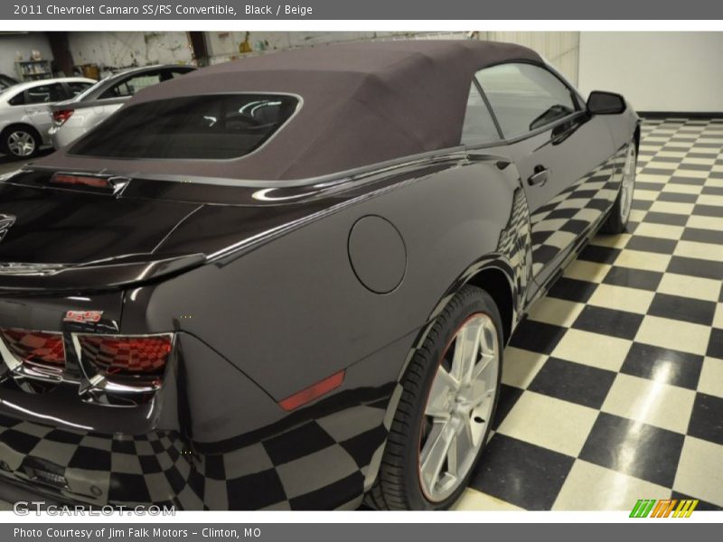 Black / Beige 2011 Chevrolet Camaro SS/RS Convertible