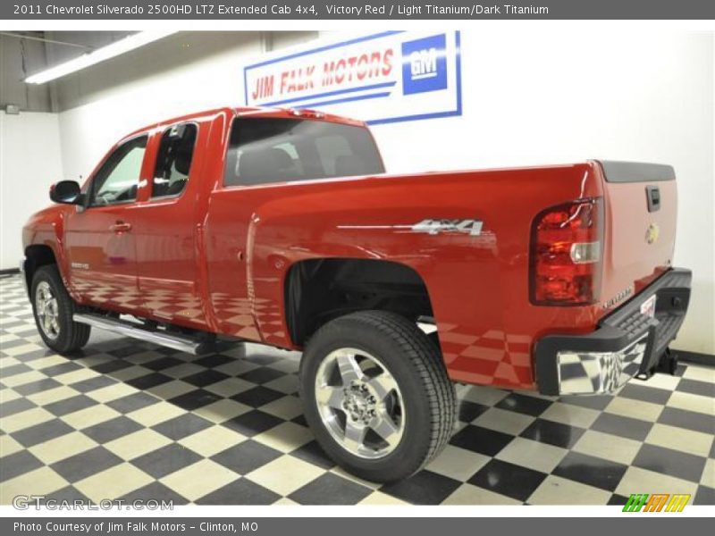 Victory Red / Light Titanium/Dark Titanium 2011 Chevrolet Silverado 2500HD LTZ Extended Cab 4x4