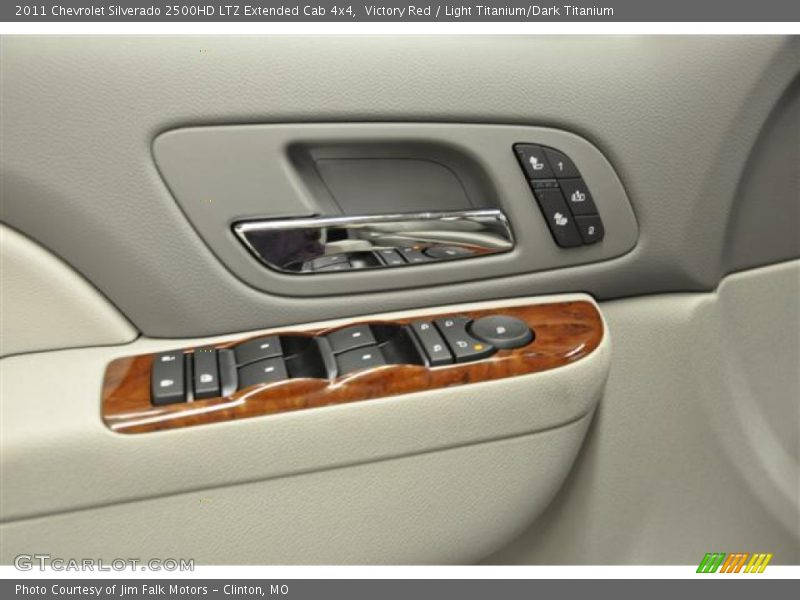 Victory Red / Light Titanium/Dark Titanium 2011 Chevrolet Silverado 2500HD LTZ Extended Cab 4x4