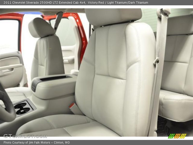 Victory Red / Light Titanium/Dark Titanium 2011 Chevrolet Silverado 2500HD LTZ Extended Cab 4x4