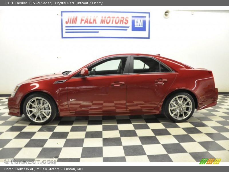 Crystal Red Tintcoat / Ebony 2011 Cadillac CTS -V Sedan