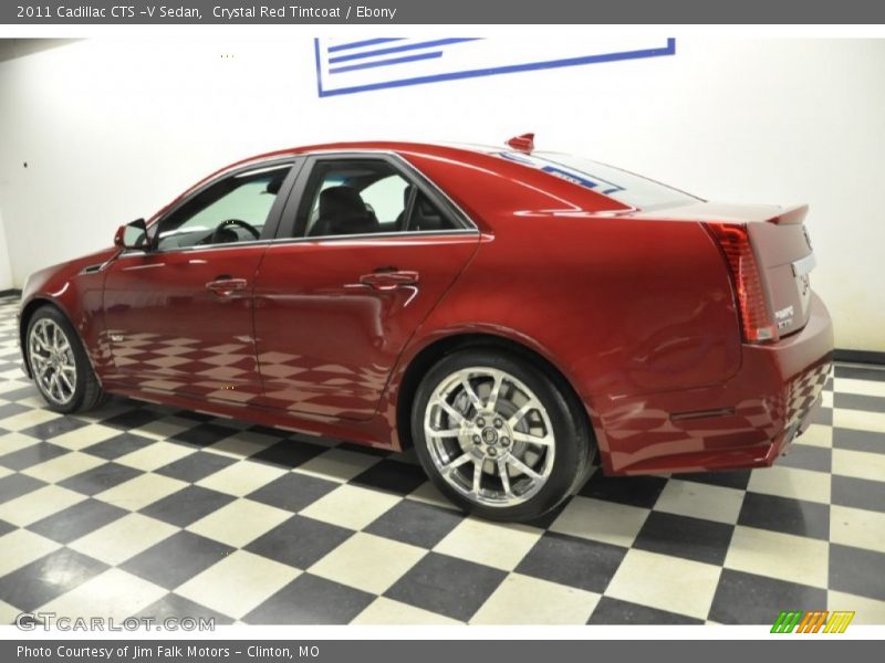 Crystal Red Tintcoat / Ebony 2011 Cadillac CTS -V Sedan