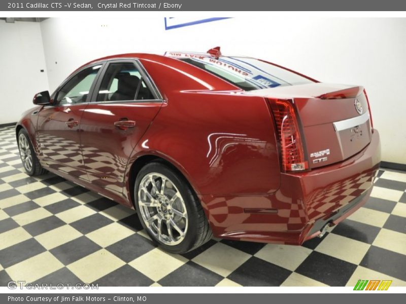 Crystal Red Tintcoat / Ebony 2011 Cadillac CTS -V Sedan