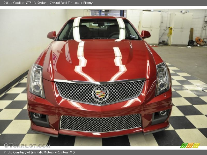 Crystal Red Tintcoat / Ebony 2011 Cadillac CTS -V Sedan