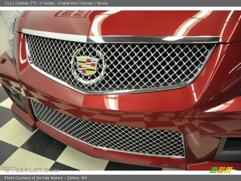 Crystal Red Tintcoat / Ebony 2011 Cadillac CTS -V Sedan