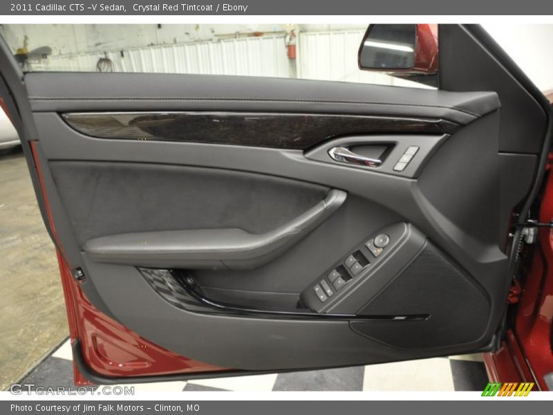 Crystal Red Tintcoat / Ebony 2011 Cadillac CTS -V Sedan
