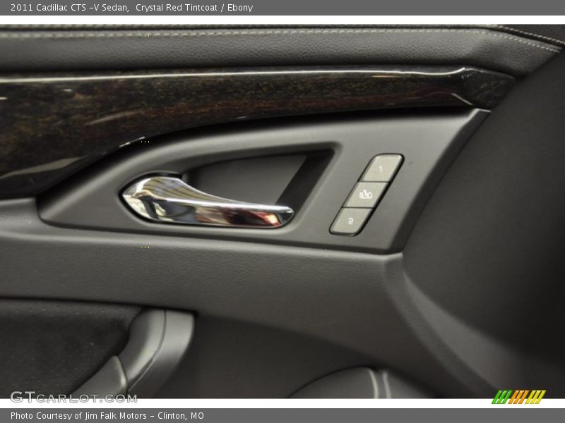 Crystal Red Tintcoat / Ebony 2011 Cadillac CTS -V Sedan