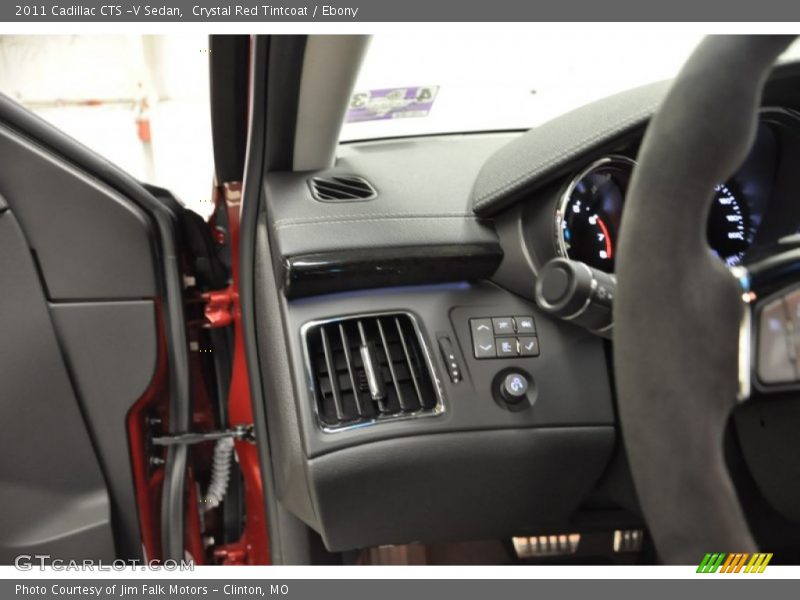 Crystal Red Tintcoat / Ebony 2011 Cadillac CTS -V Sedan