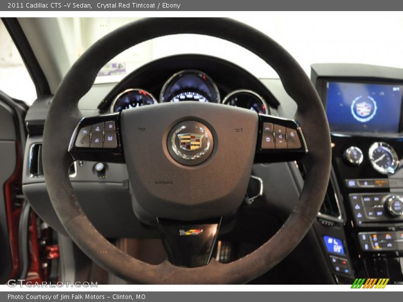 Crystal Red Tintcoat / Ebony 2011 Cadillac CTS -V Sedan