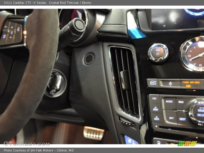 Crystal Red Tintcoat / Ebony 2011 Cadillac CTS -V Sedan