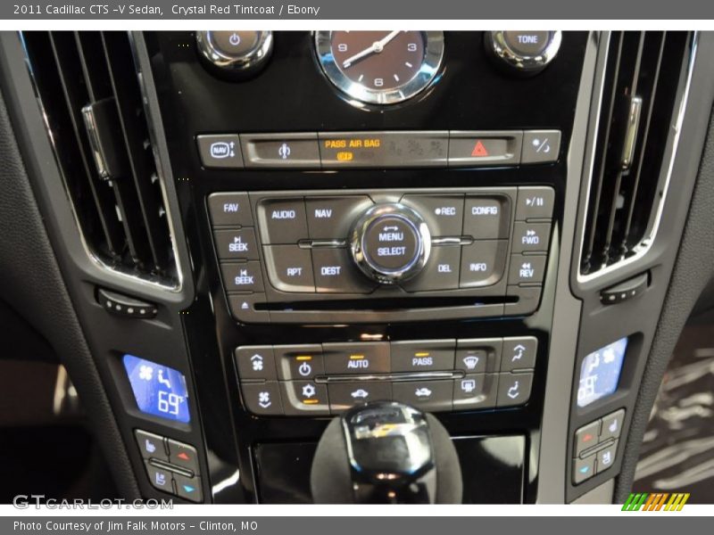 Crystal Red Tintcoat / Ebony 2011 Cadillac CTS -V Sedan