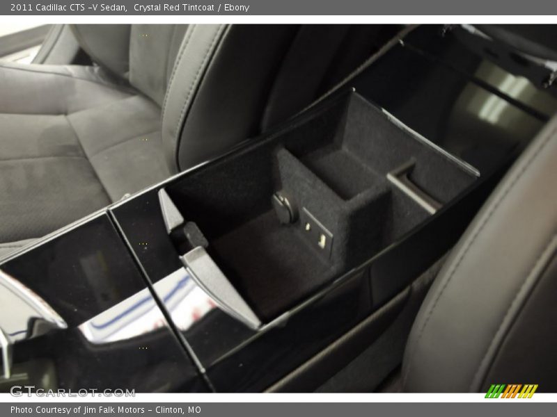 Crystal Red Tintcoat / Ebony 2011 Cadillac CTS -V Sedan