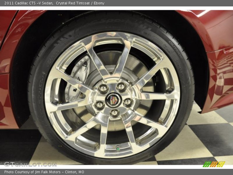 Crystal Red Tintcoat / Ebony 2011 Cadillac CTS -V Sedan