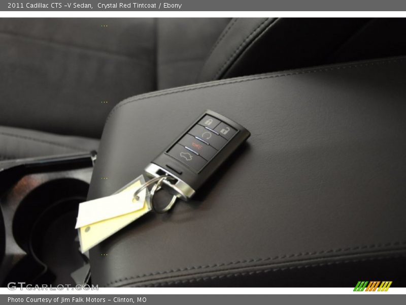 Crystal Red Tintcoat / Ebony 2011 Cadillac CTS -V Sedan