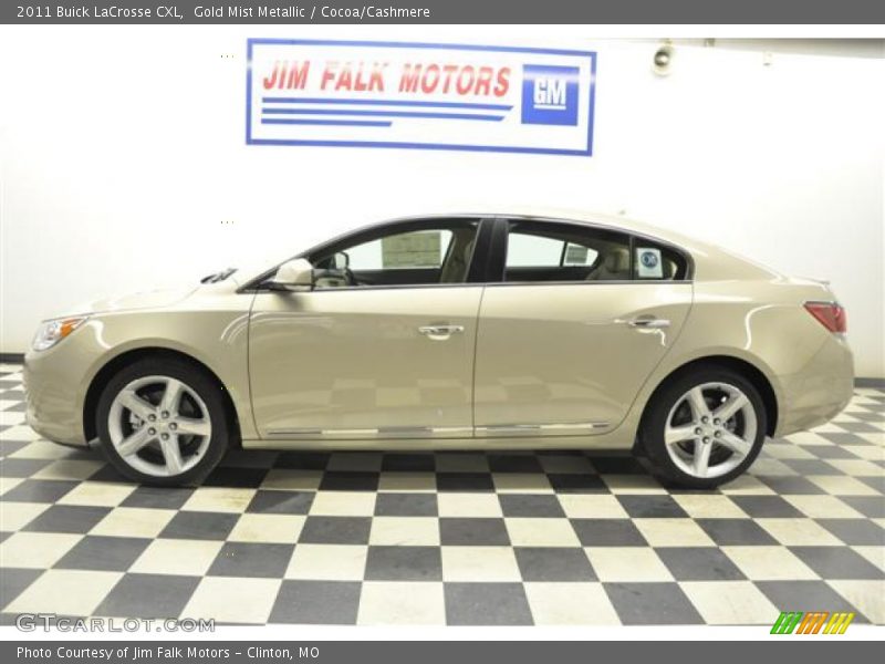 Gold Mist Metallic / Cocoa/Cashmere 2011 Buick LaCrosse CXL