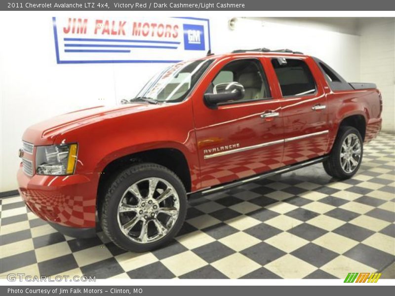 Victory Red / Dark Cashmere/Light Cashmere 2011 Chevrolet Avalanche LTZ 4x4