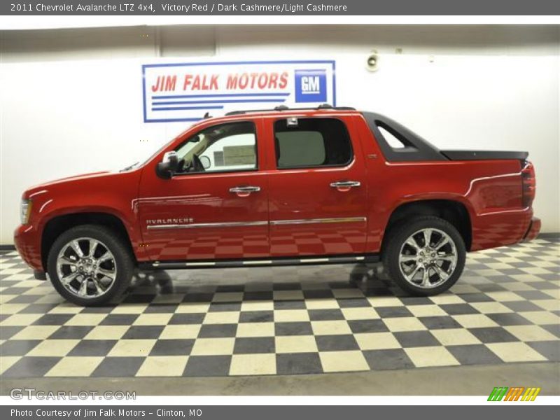 Victory Red / Dark Cashmere/Light Cashmere 2011 Chevrolet Avalanche LTZ 4x4