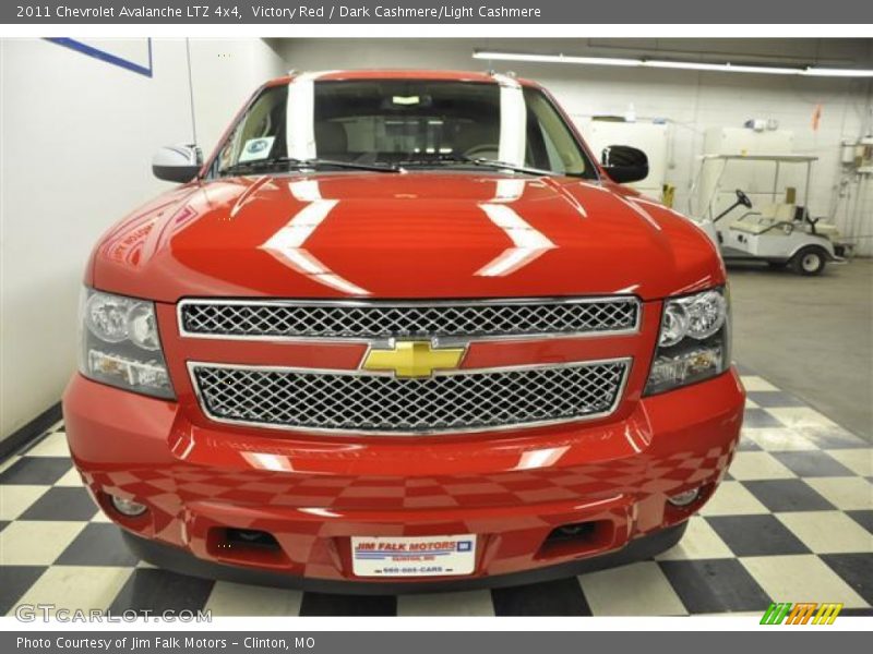 Victory Red / Dark Cashmere/Light Cashmere 2011 Chevrolet Avalanche LTZ 4x4