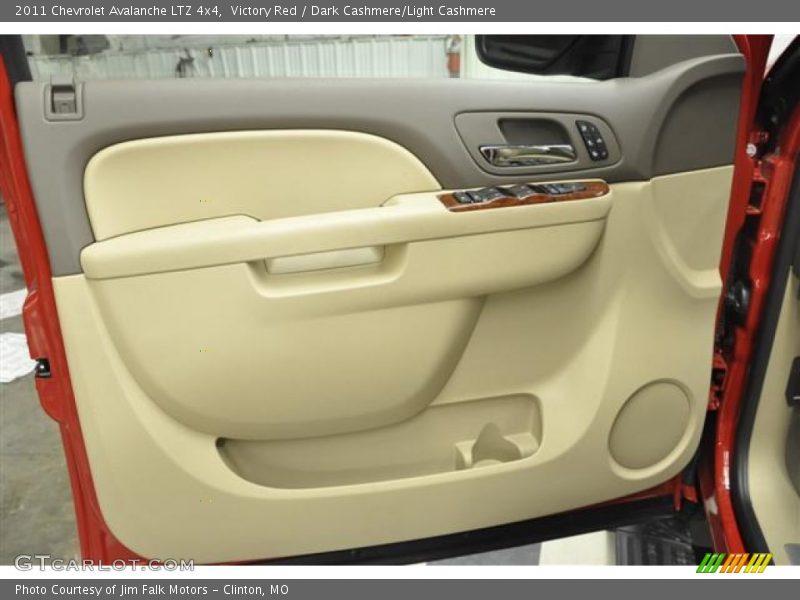 Victory Red / Dark Cashmere/Light Cashmere 2011 Chevrolet Avalanche LTZ 4x4