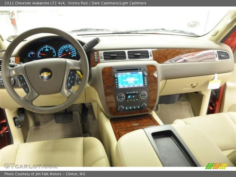 Victory Red / Dark Cashmere/Light Cashmere 2011 Chevrolet Avalanche LTZ 4x4