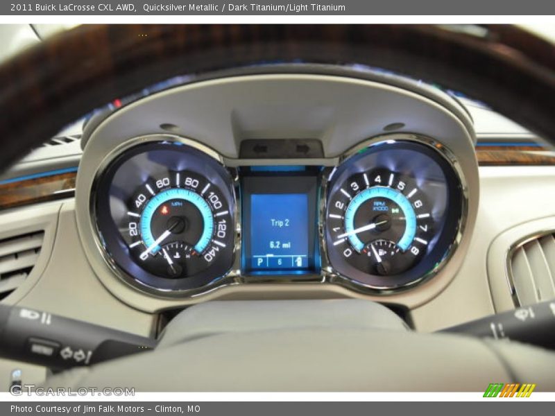 Quicksilver Metallic / Dark Titanium/Light Titanium 2011 Buick LaCrosse CXL AWD