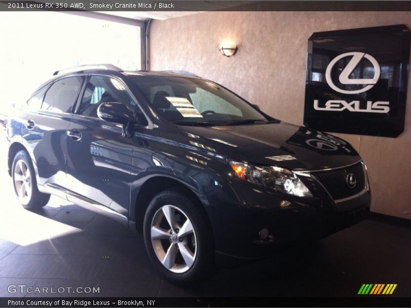 Smokey Granite Mica / Black 2011 Lexus RX 350 AWD