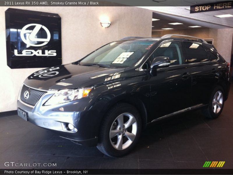 Smokey Granite Mica / Black 2011 Lexus RX 350 AWD