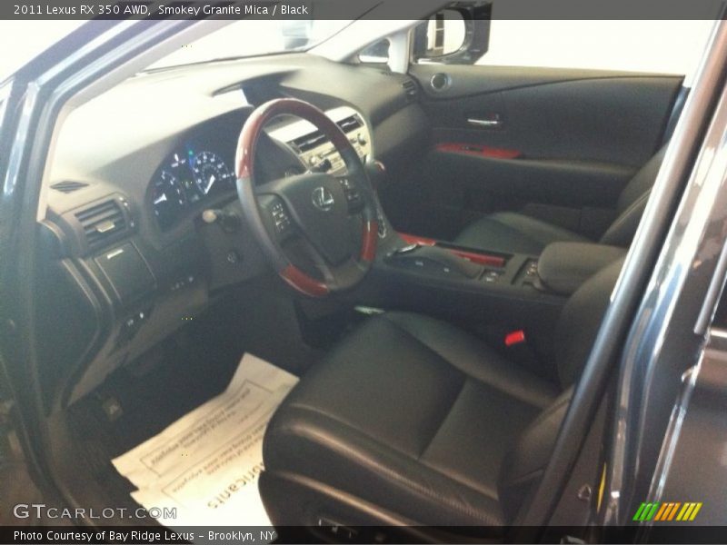 Smokey Granite Mica / Black 2011 Lexus RX 350 AWD