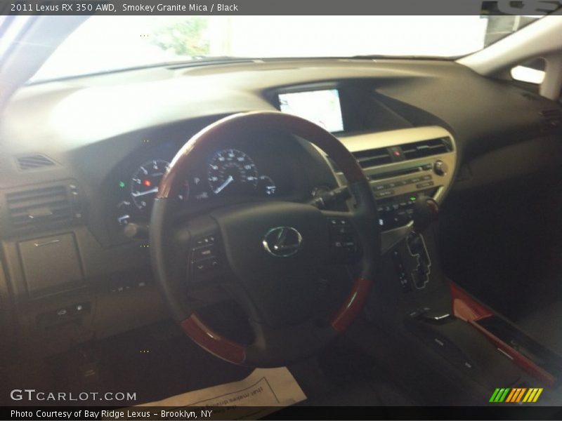 Smokey Granite Mica / Black 2011 Lexus RX 350 AWD