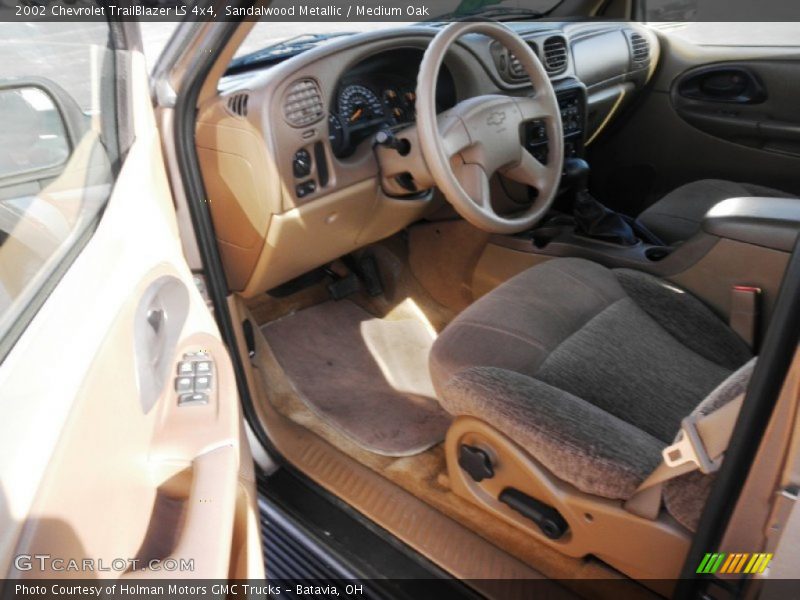 Sandalwood Metallic / Medium Oak 2002 Chevrolet TrailBlazer LS 4x4