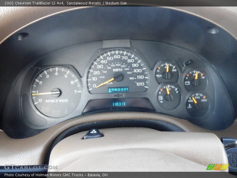 Sandalwood Metallic / Medium Oak 2002 Chevrolet TrailBlazer LS 4x4