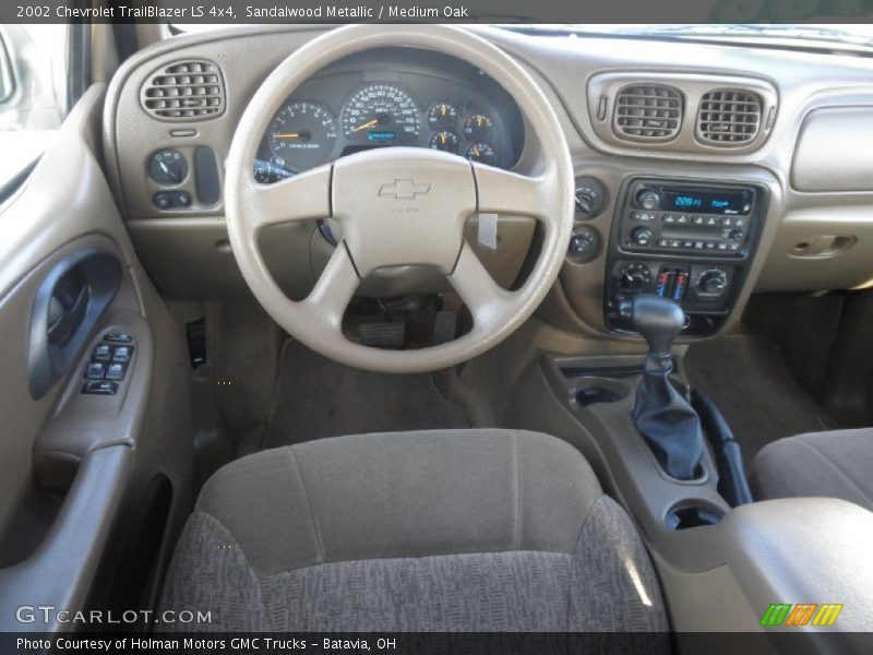 Sandalwood Metallic / Medium Oak 2002 Chevrolet TrailBlazer LS 4x4