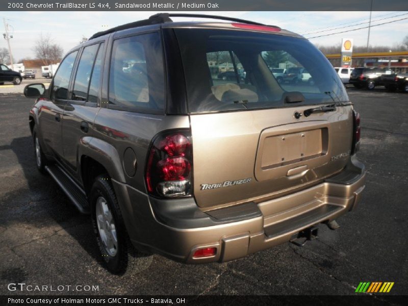 Sandalwood Metallic / Medium Oak 2002 Chevrolet TrailBlazer LS 4x4