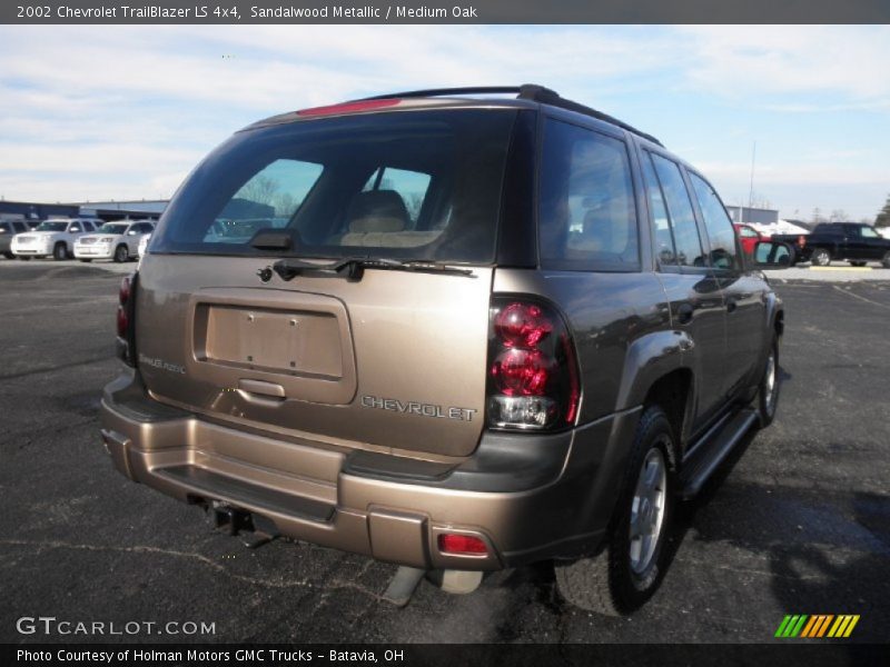 Sandalwood Metallic / Medium Oak 2002 Chevrolet TrailBlazer LS 4x4
