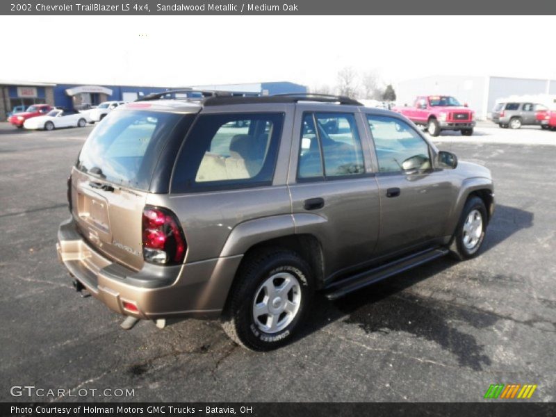 Sandalwood Metallic / Medium Oak 2002 Chevrolet TrailBlazer LS 4x4