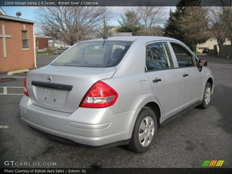 Brillant Silver / Charcoal 2009 Nissan Versa 1.6 Sedan