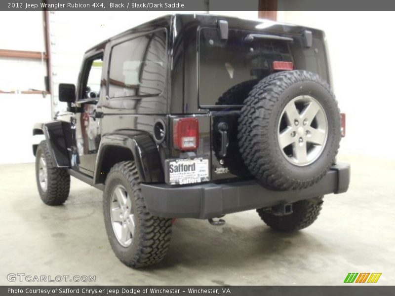 Black / Black/Dark Saddle 2012 Jeep Wrangler Rubicon 4X4