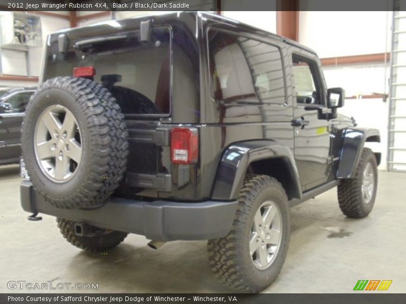Black / Black/Dark Saddle 2012 Jeep Wrangler Rubicon 4X4