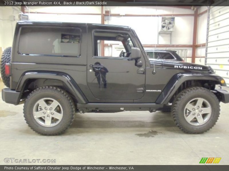 Black / Black/Dark Saddle 2012 Jeep Wrangler Rubicon 4X4