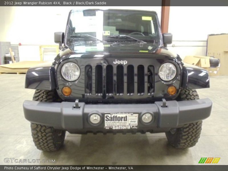 Black / Black/Dark Saddle 2012 Jeep Wrangler Rubicon 4X4