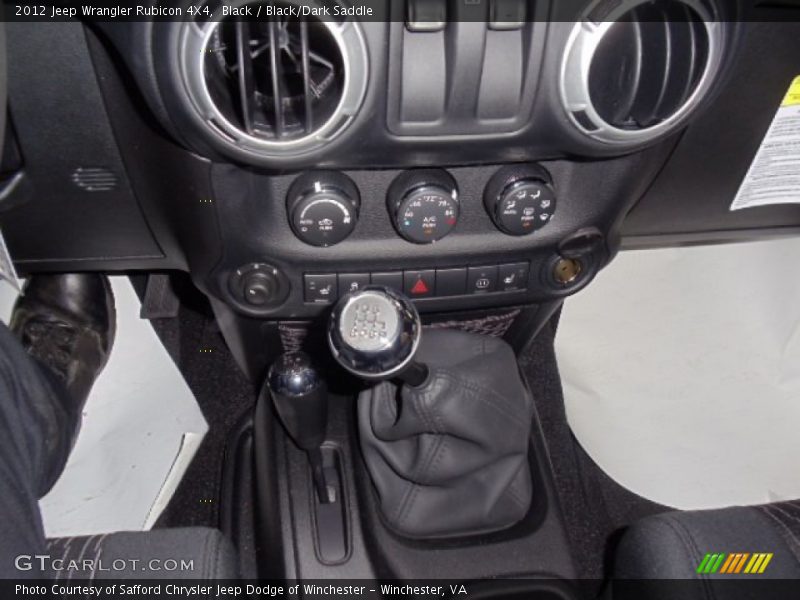  2012 Wrangler Rubicon 4X4 6 Speed Manual Shifter