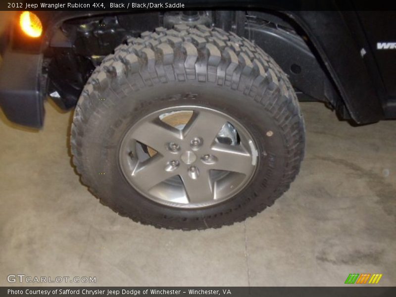Black / Black/Dark Saddle 2012 Jeep Wrangler Rubicon 4X4