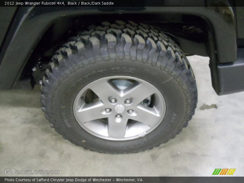 Black / Black/Dark Saddle 2012 Jeep Wrangler Rubicon 4X4